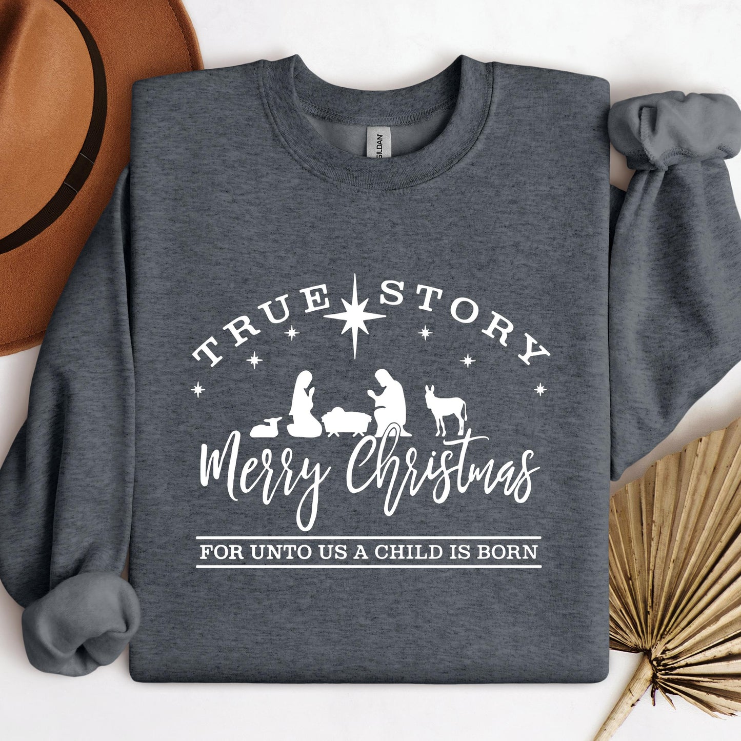 True Story Merry Christmas For Unto Us A Child Is Born