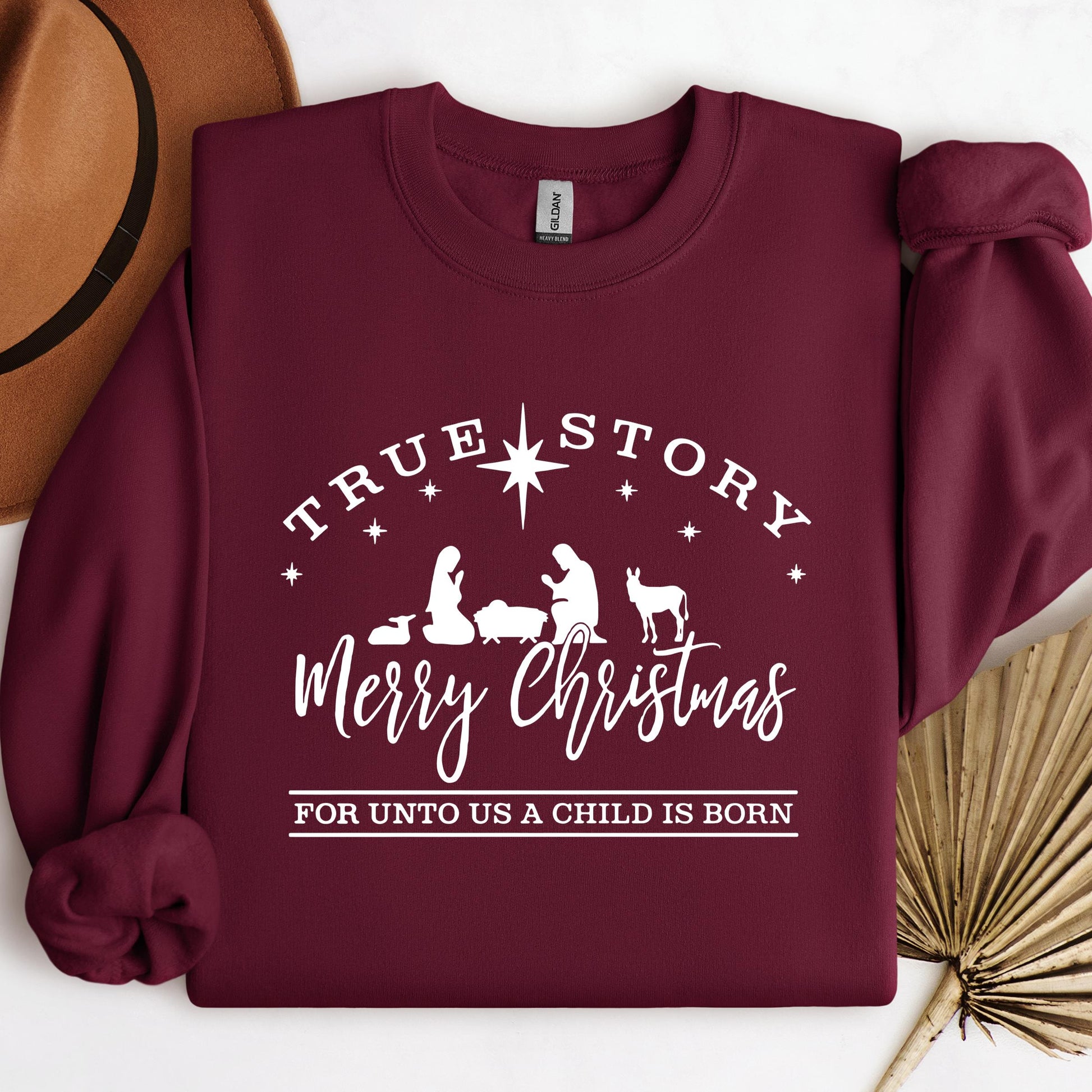 True Story Merry Christmas For Unto Us A Child Is Born