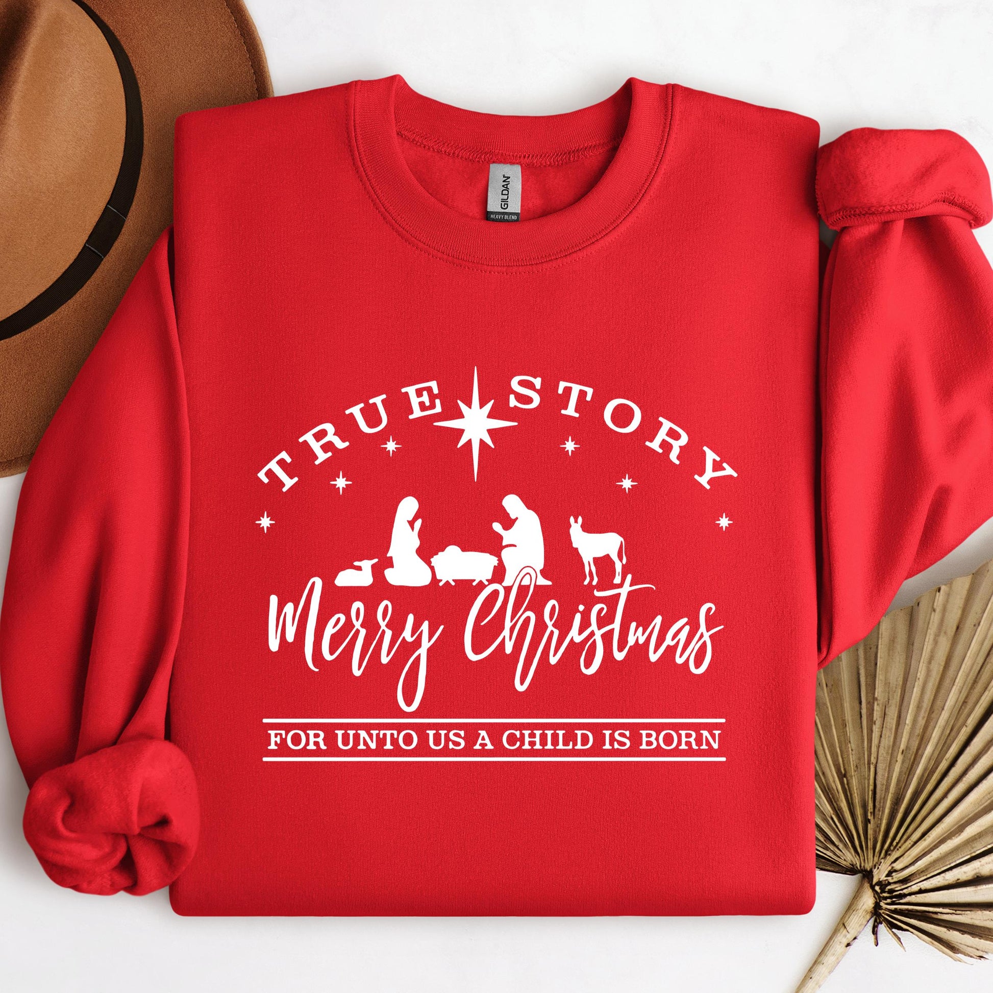 True Story Merry Christmas For Unto Us A Child Is Born