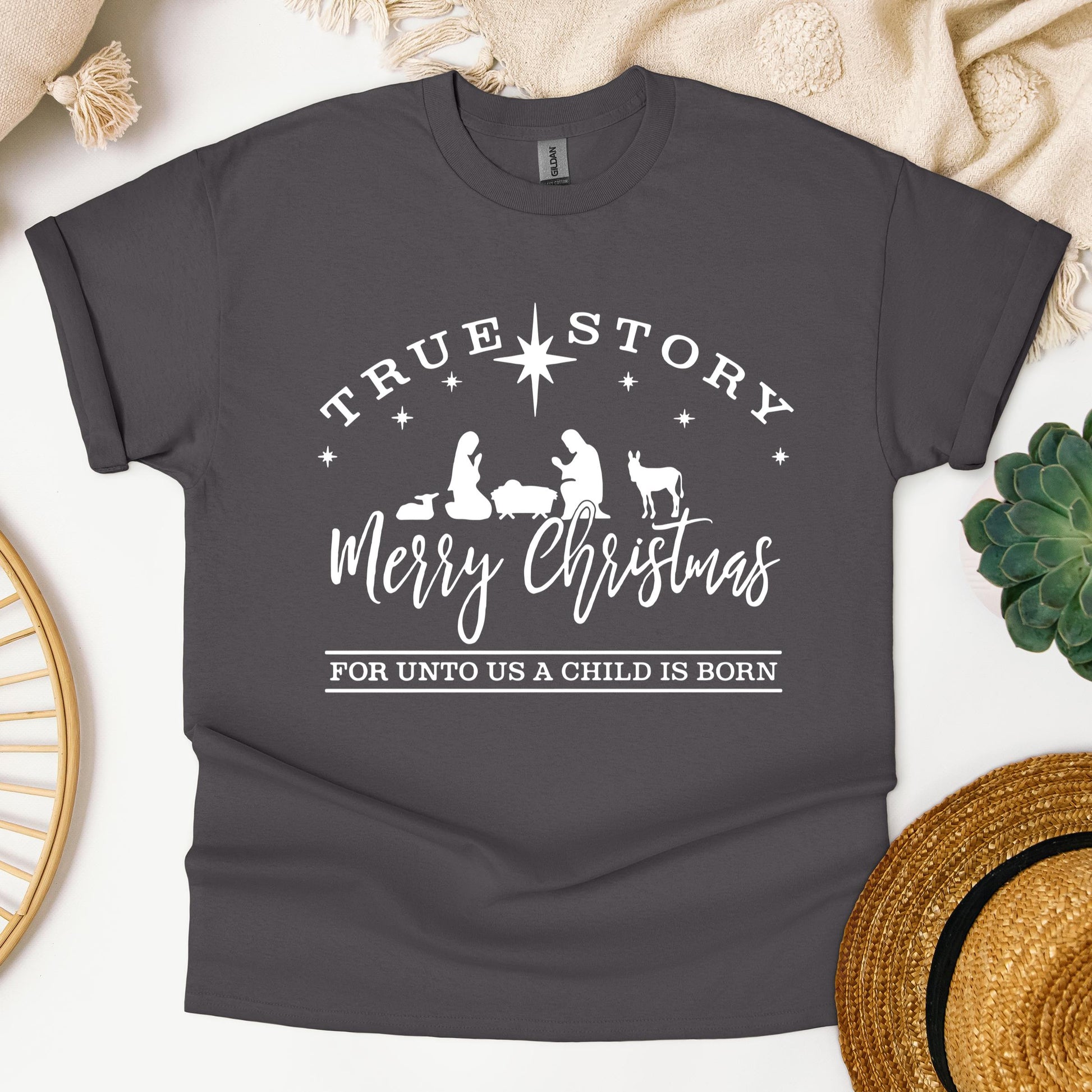 True Story Merry Christmas For Unto Us A Child Is Born
