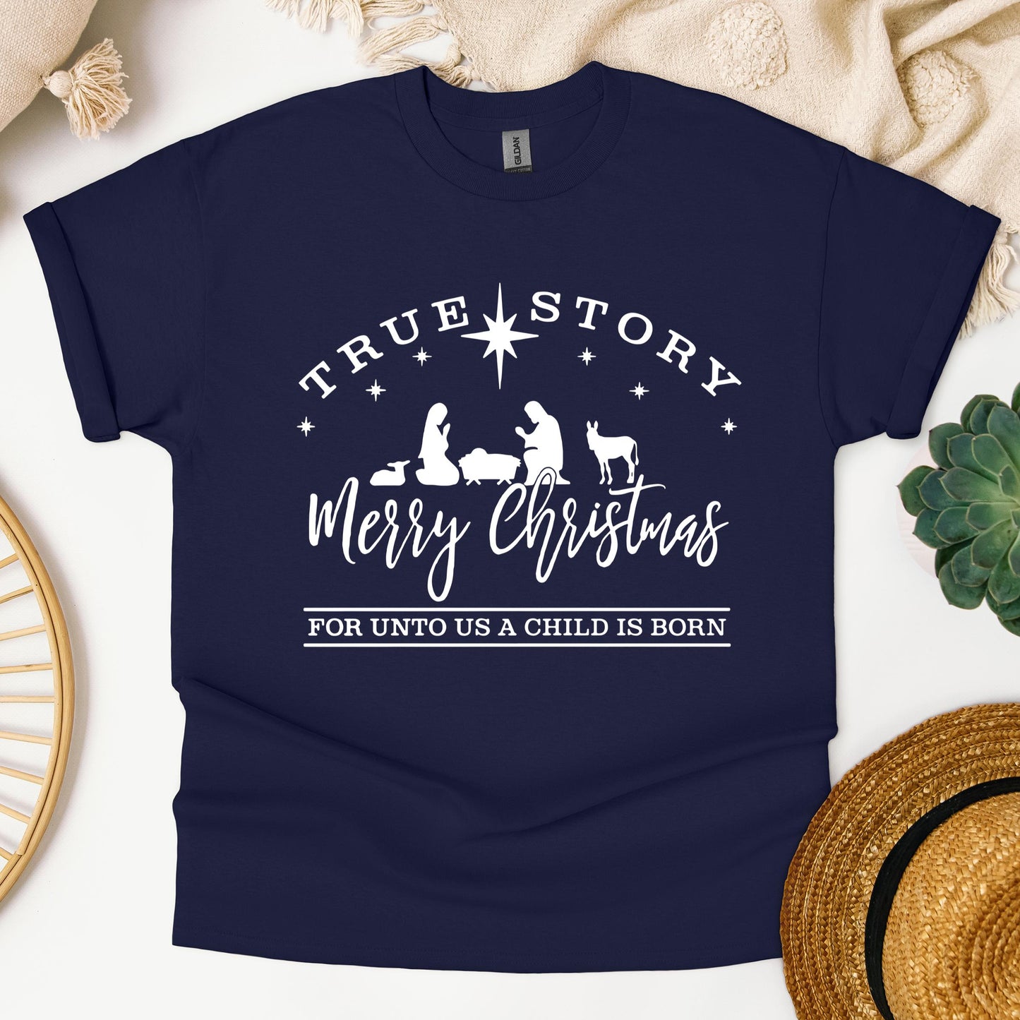 True Story Merry Christmas For Unto Us A Child Is Born