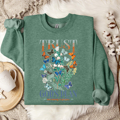Trust God's Plane His Timing Is Perfect Sweatshirt