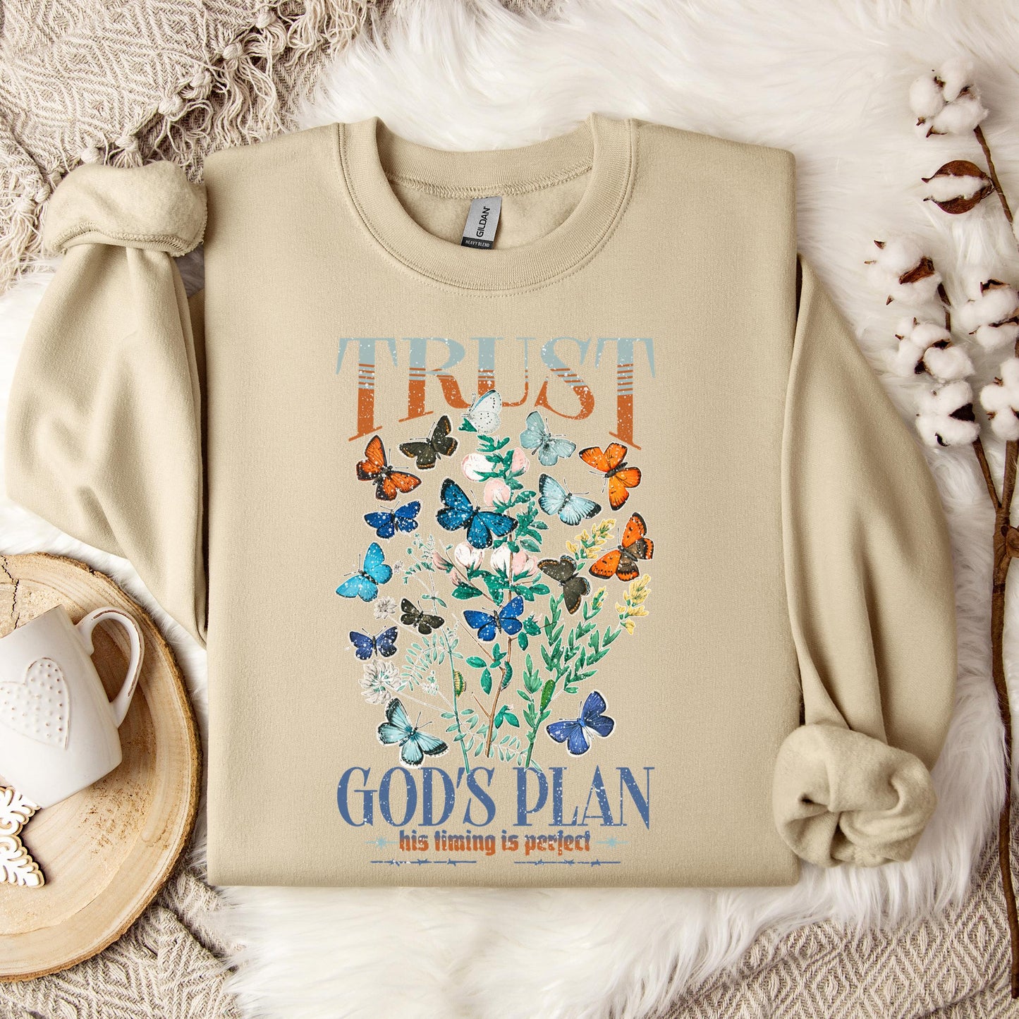 Trust God's Plane His Timing Is Perfect Sweatshirt