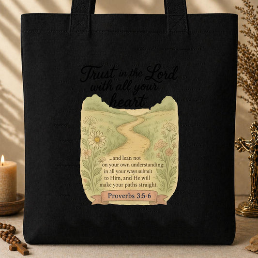 Trust In The Lord With All Your Heart 02 Tote Bag