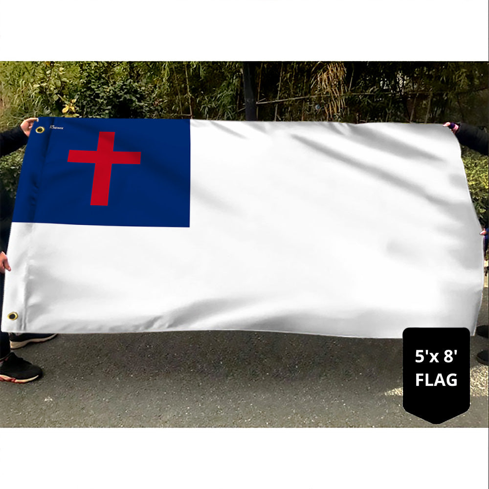 Christian Flag Grommet Flag – A Symbol of Faith and Devotion 🕊️