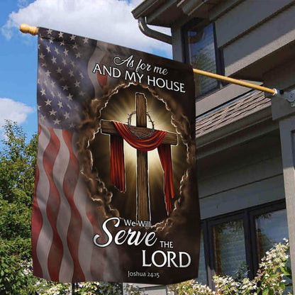 Christian Cross American Flag