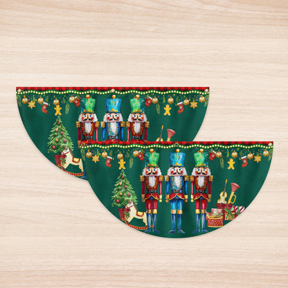 Nutcracker Merry Christmas Non-Pleated Fan Flag