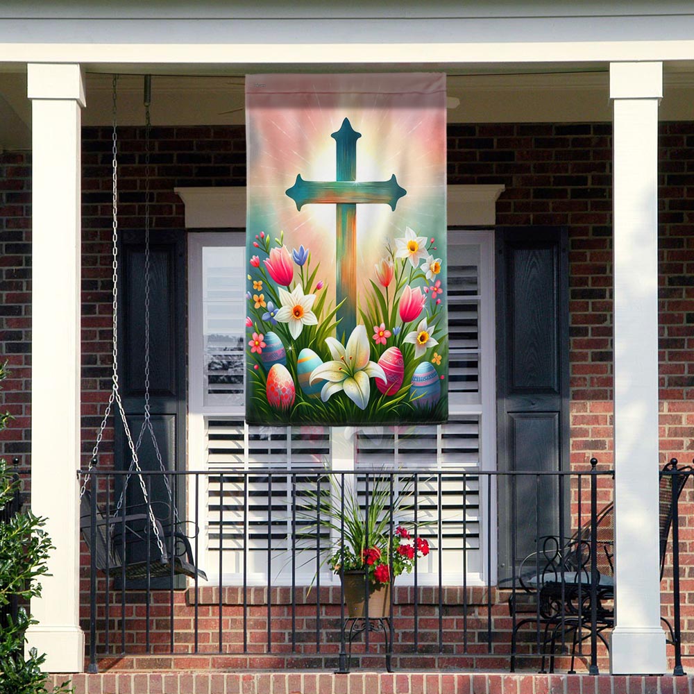FLAGWIX  Christian Cross Easter Day Flag