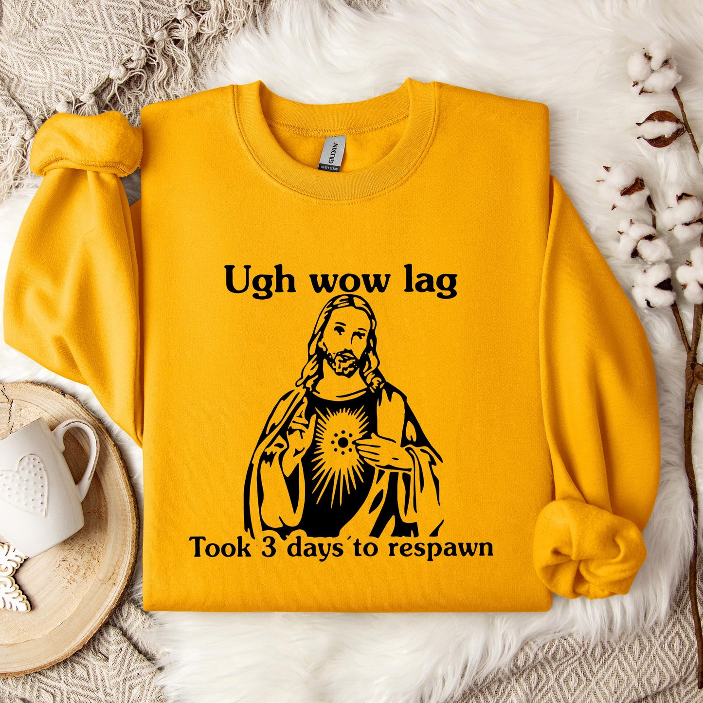 Ugh Wow Lag Took 3 Days To Respawn Sweatshirt