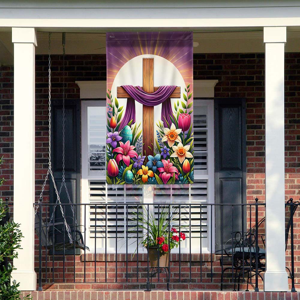FLAGWIX  Easter Day Christian Cross Flag