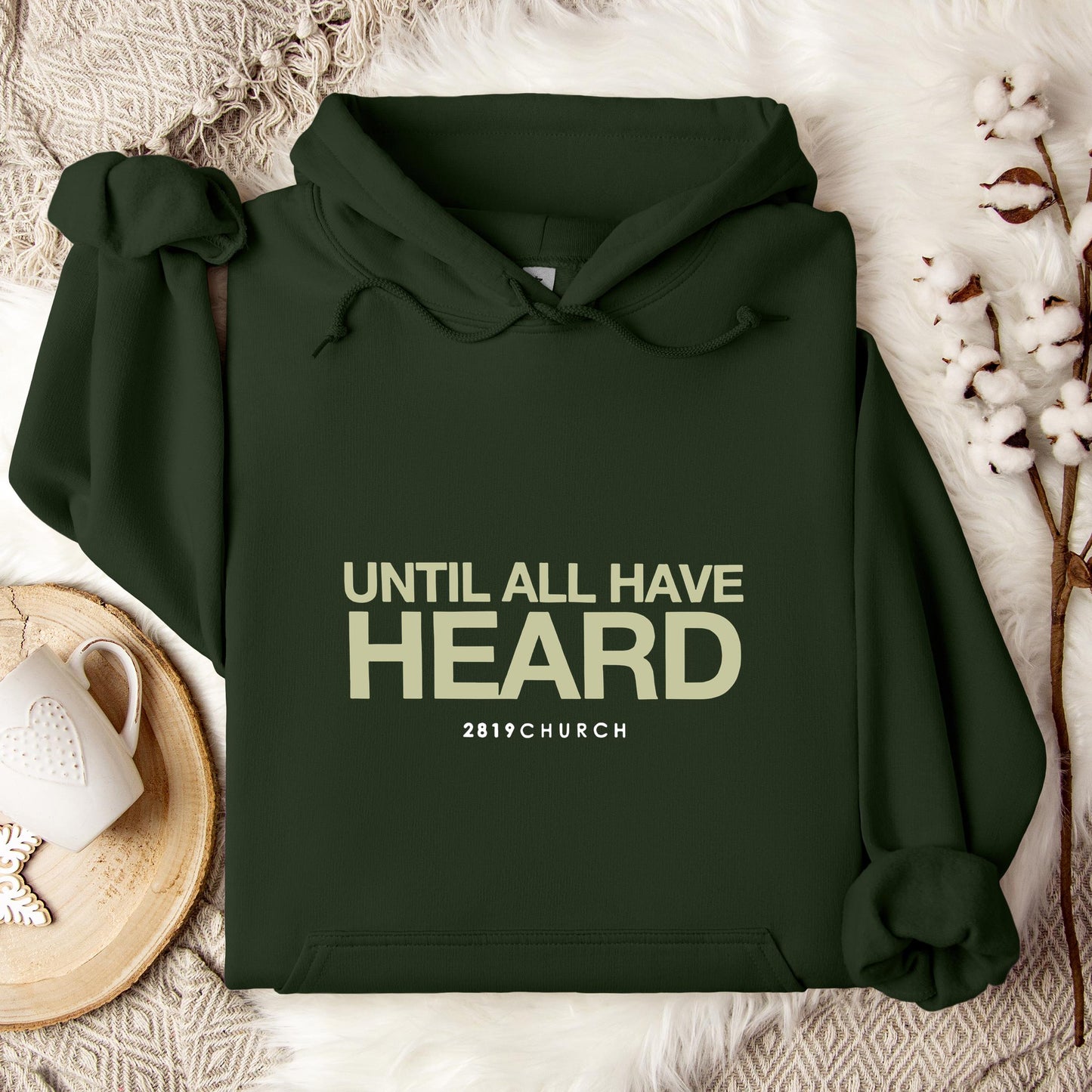 Until All Have Heard 2819 Church Hoodie