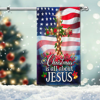 Jesus Christ Christmas Flag Christmas Is All About Jesus