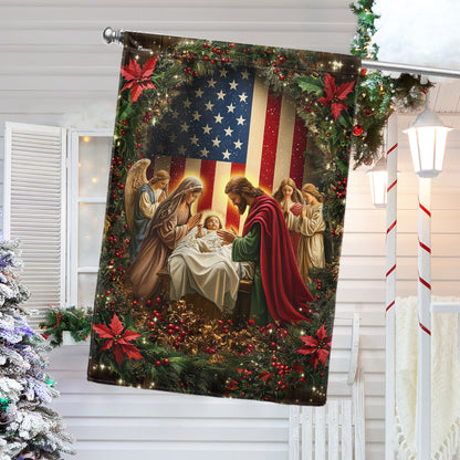 Nativity Of Jesus Christmas Garden Flag 3-Day Shipping