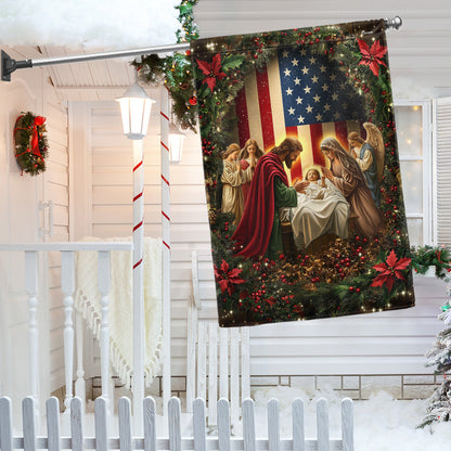 Nativity Of Jesus Christmas Garden Flag 3-Day Shipping