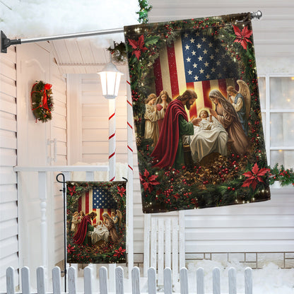 Nativity Of Jesus Christmas Garden Flag 3-Day Shipping