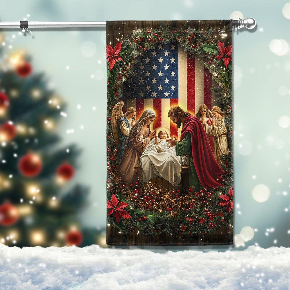 Nativity Of Jesus Christmas Garden Flag 3-Day Shipping