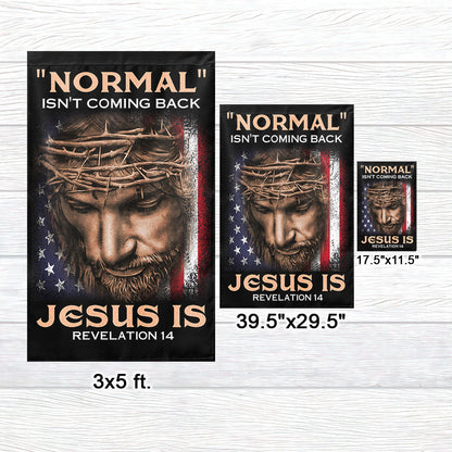 Jesus Flag Normal Isn't Coming Back Jesus Is Flag
