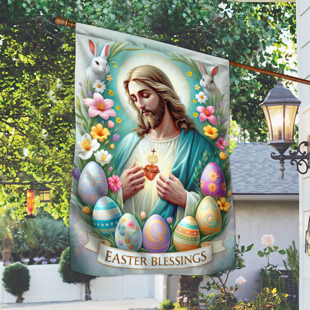 FLAGWIX  Easter Day Jesus Christ Easter Blessings Flag