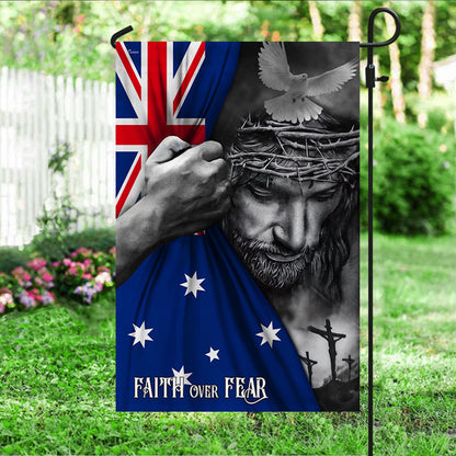 Jesus Flag Jesus Faith Over Fear Australian Flag