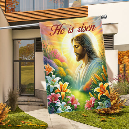 FLAGWIX  Jesus Christ Easter Day He Is Risen Flag
