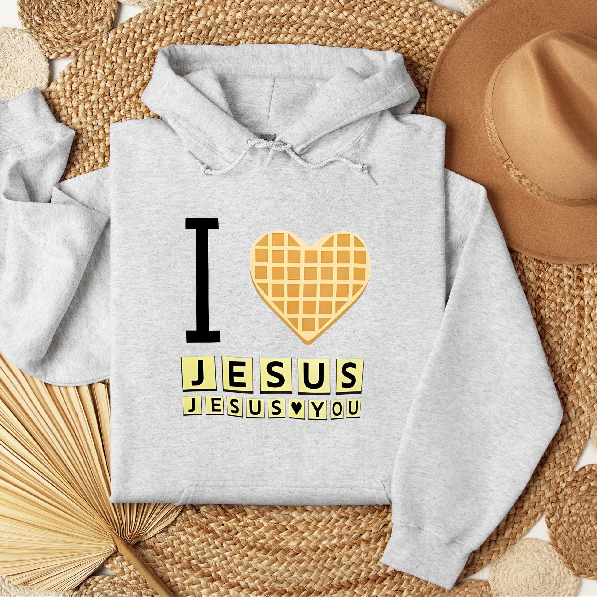 Waffle I Love Jesus Jesus Loves You