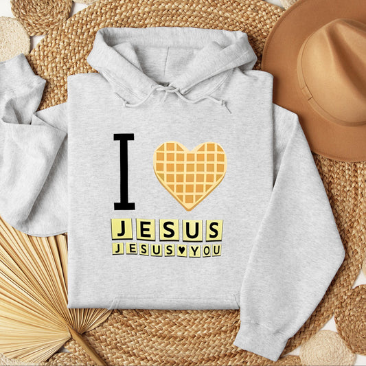 Waffle I Love Jesus Jesus Loves You