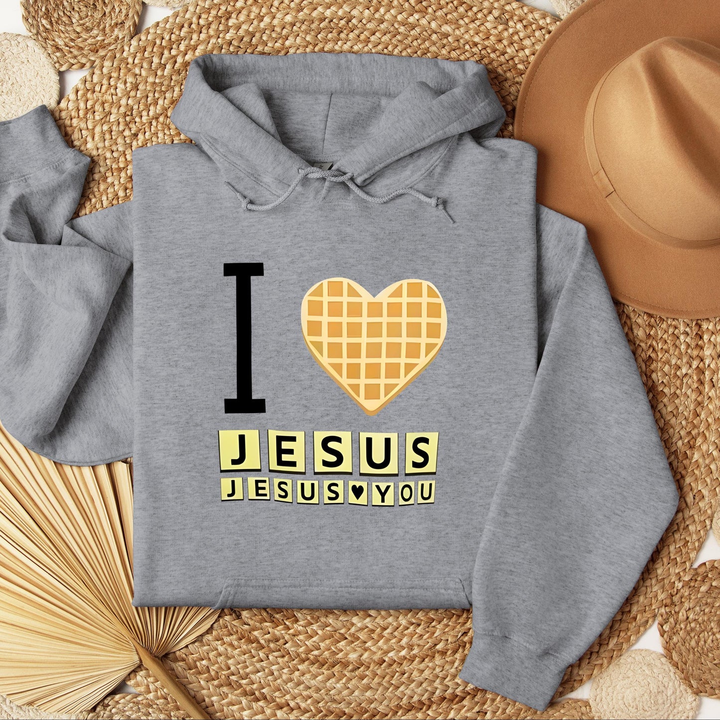 Waffle I Love Jesus Jesus Loves You