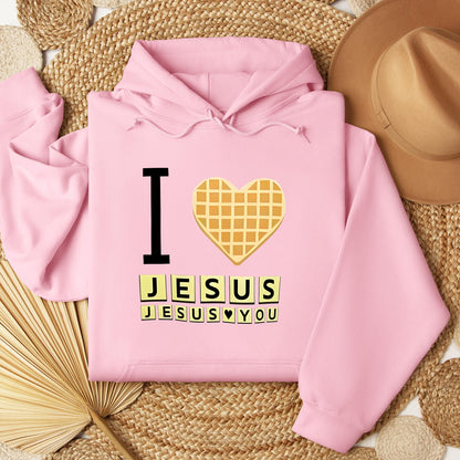 Waffle I Love Jesus Jesus Loves You