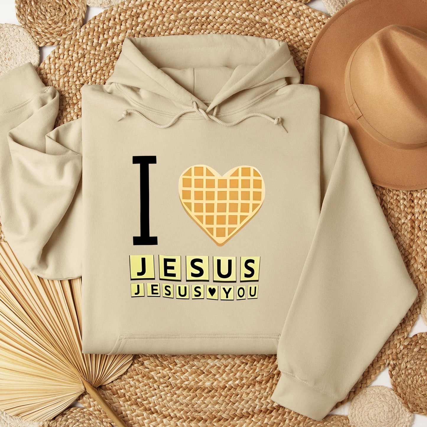 Waffle I Love Jesus Jesus Loves You