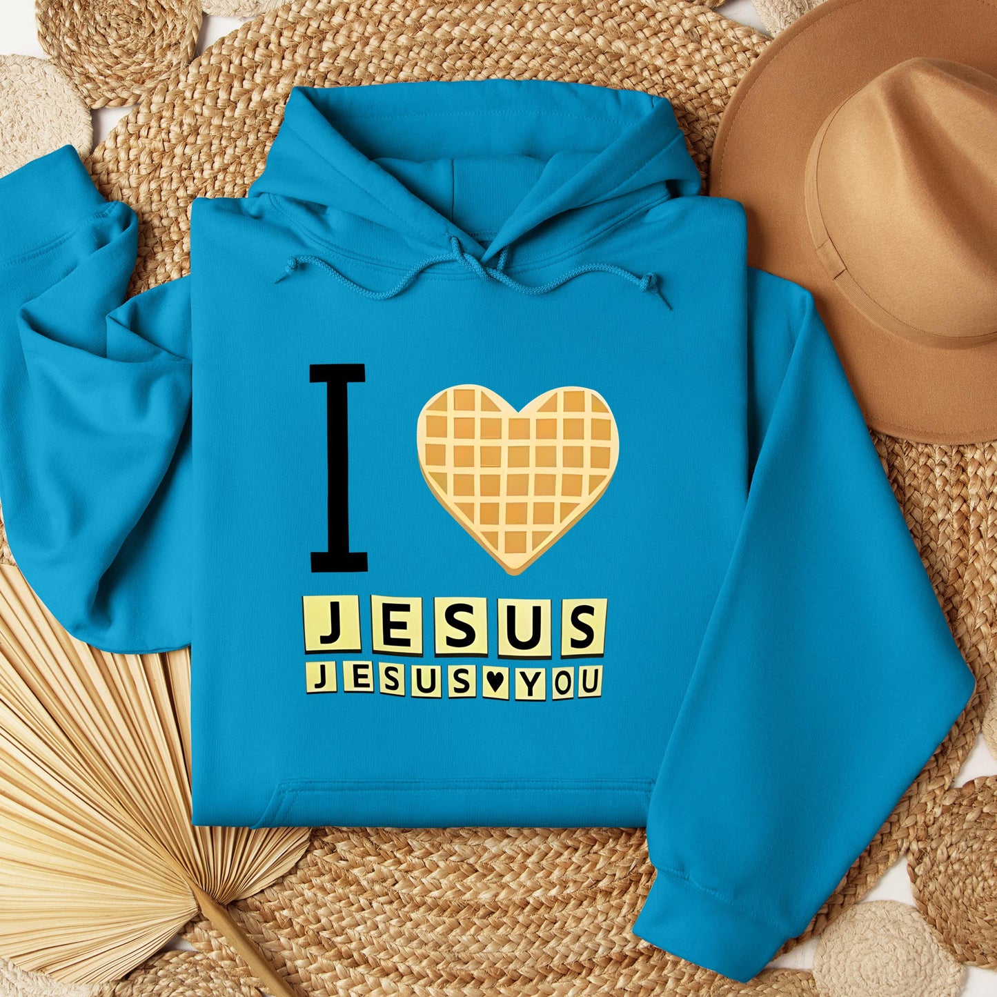 Waffle I Love Jesus Jesus Loves You