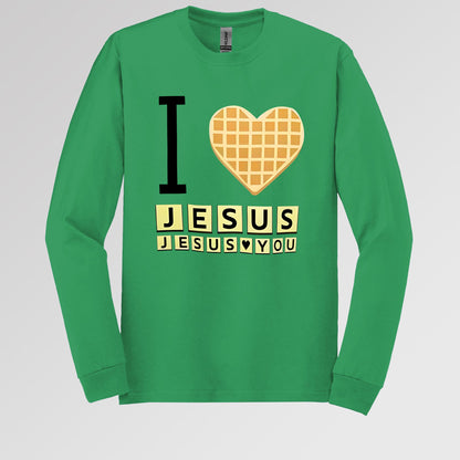 Waffle I Love Jesus Jesus Loves You