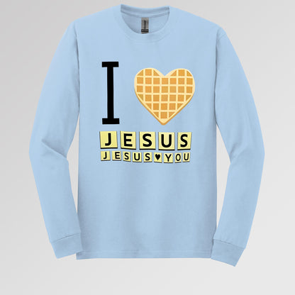 Waffle I Love Jesus Jesus Loves You