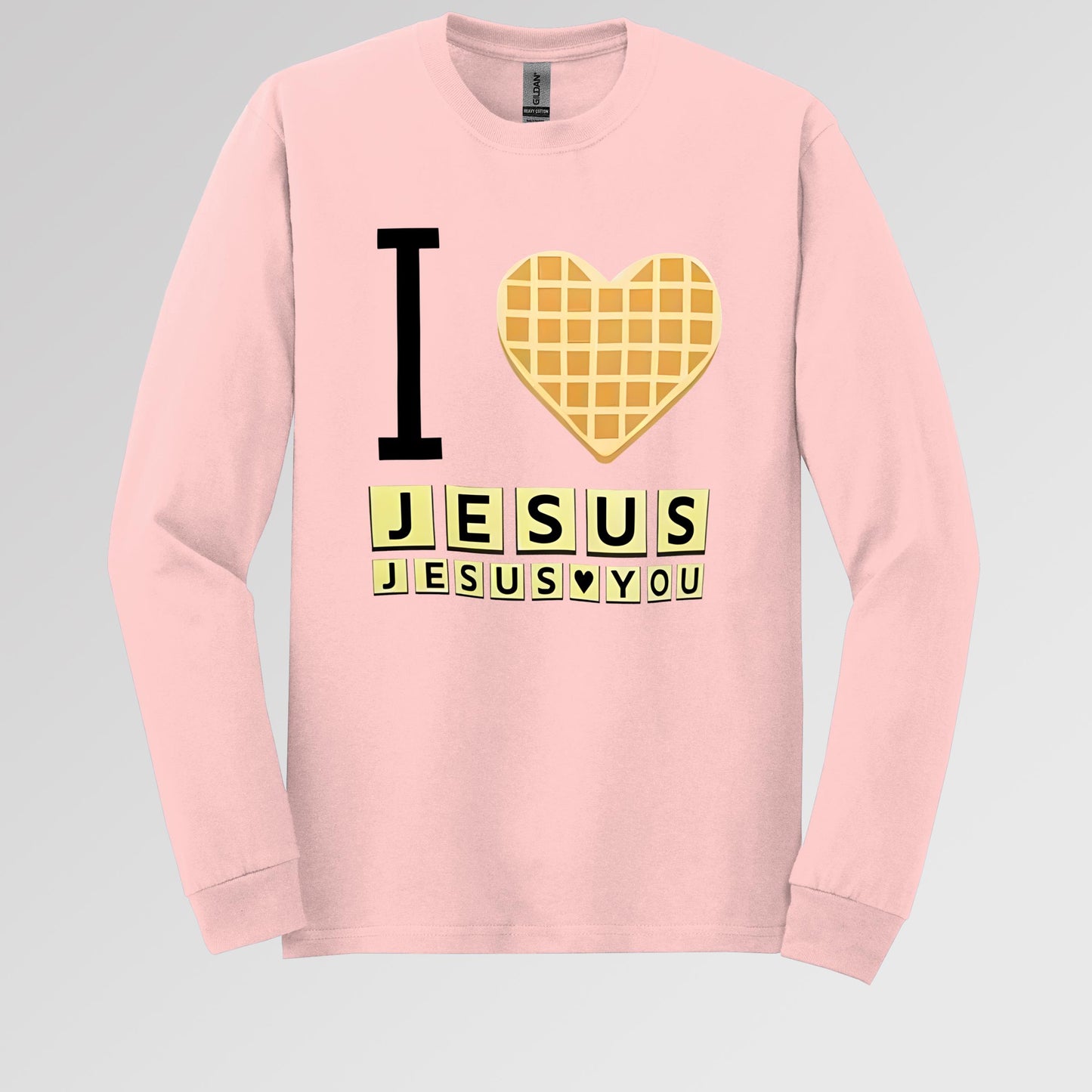 Waffle I Love Jesus Jesus Loves You