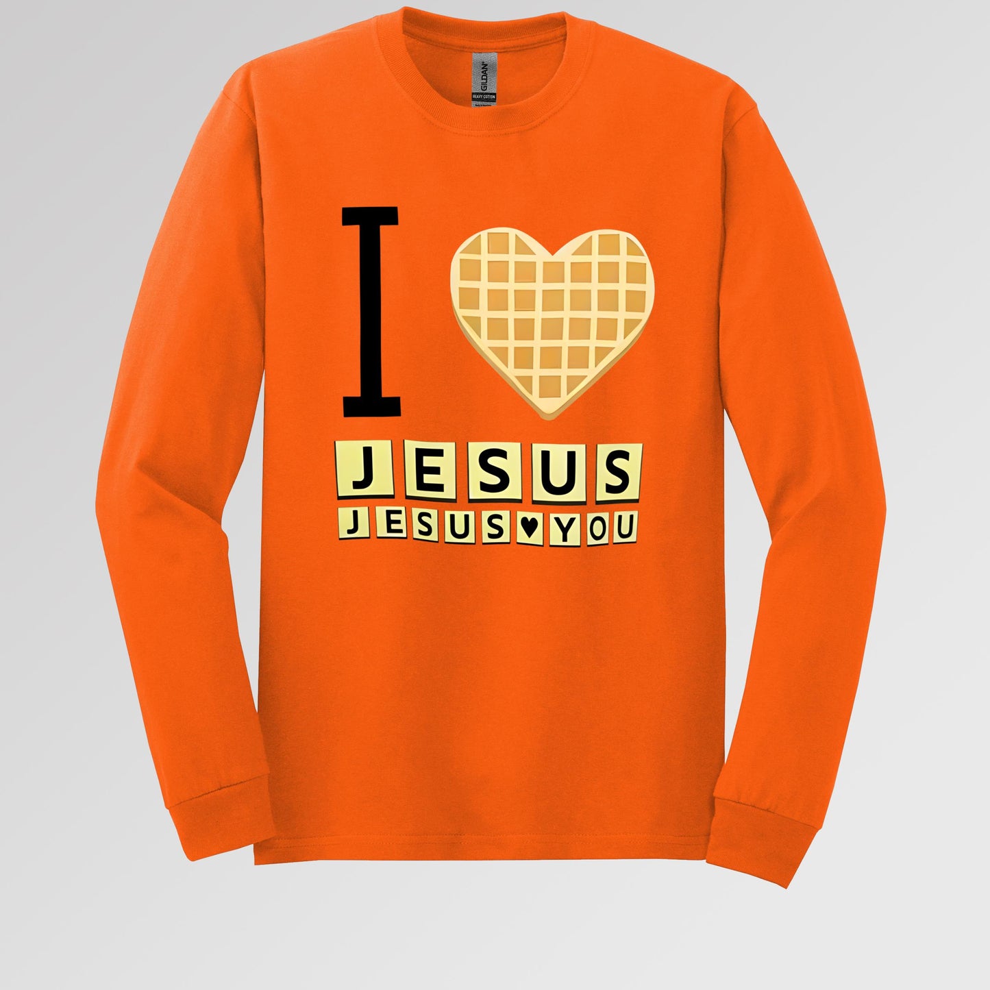 Waffle I Love Jesus Jesus Loves You