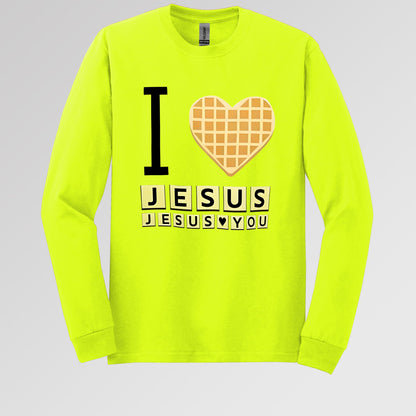 Waffle I Love Jesus Jesus Loves You
