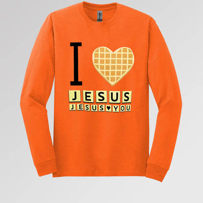 Waffle I Love Jesus Jesus Loves You
