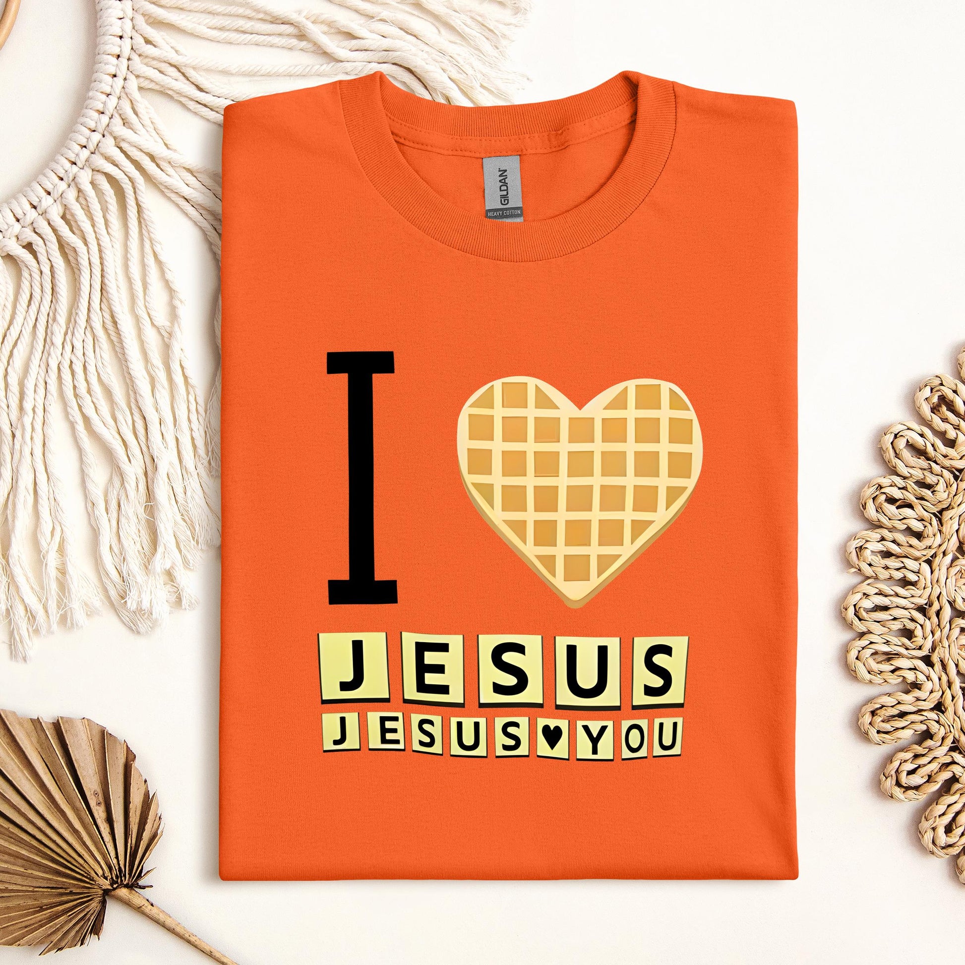 Waffle I Love Jesus Jesus Loves You