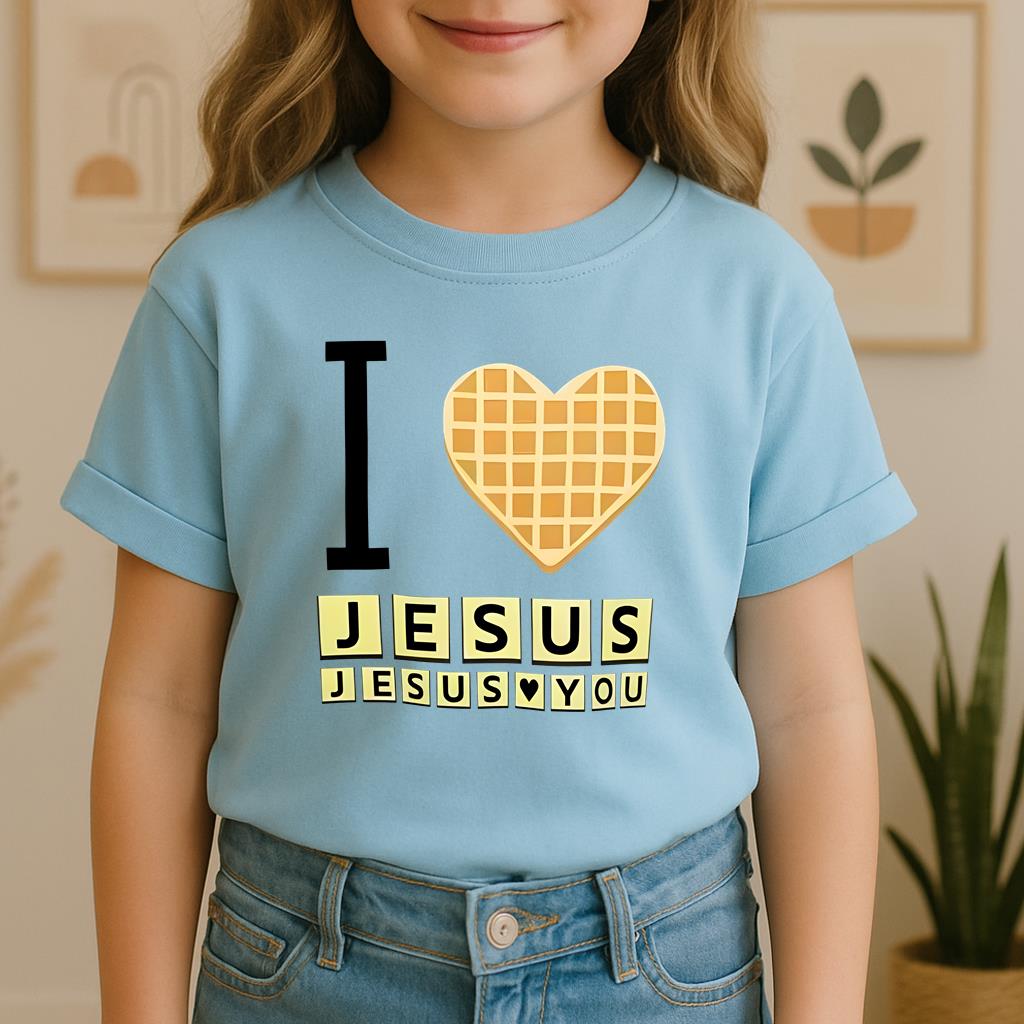 Waffle I Love Jesus Jesus Loves You
