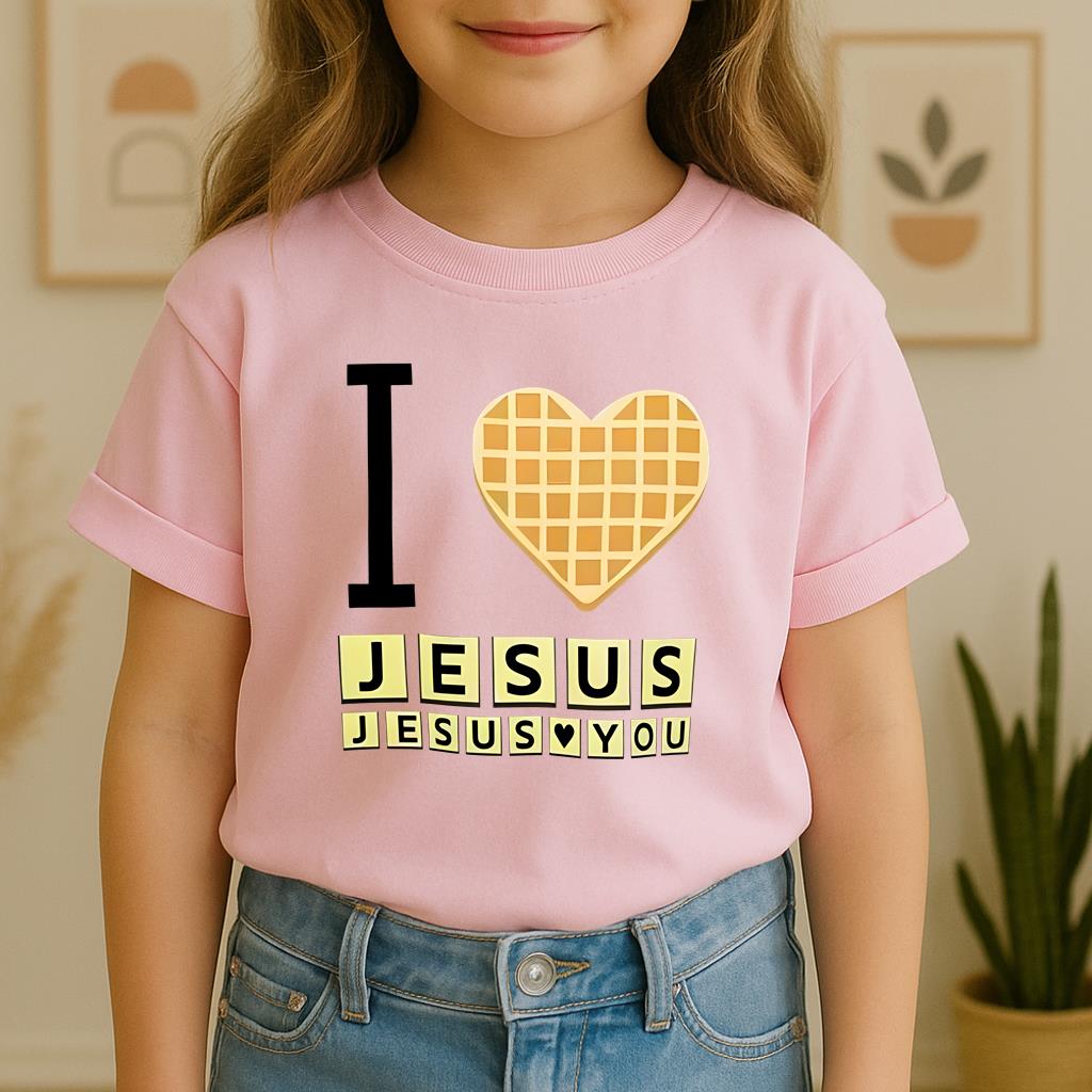 Waffle I Love Jesus Jesus Loves You