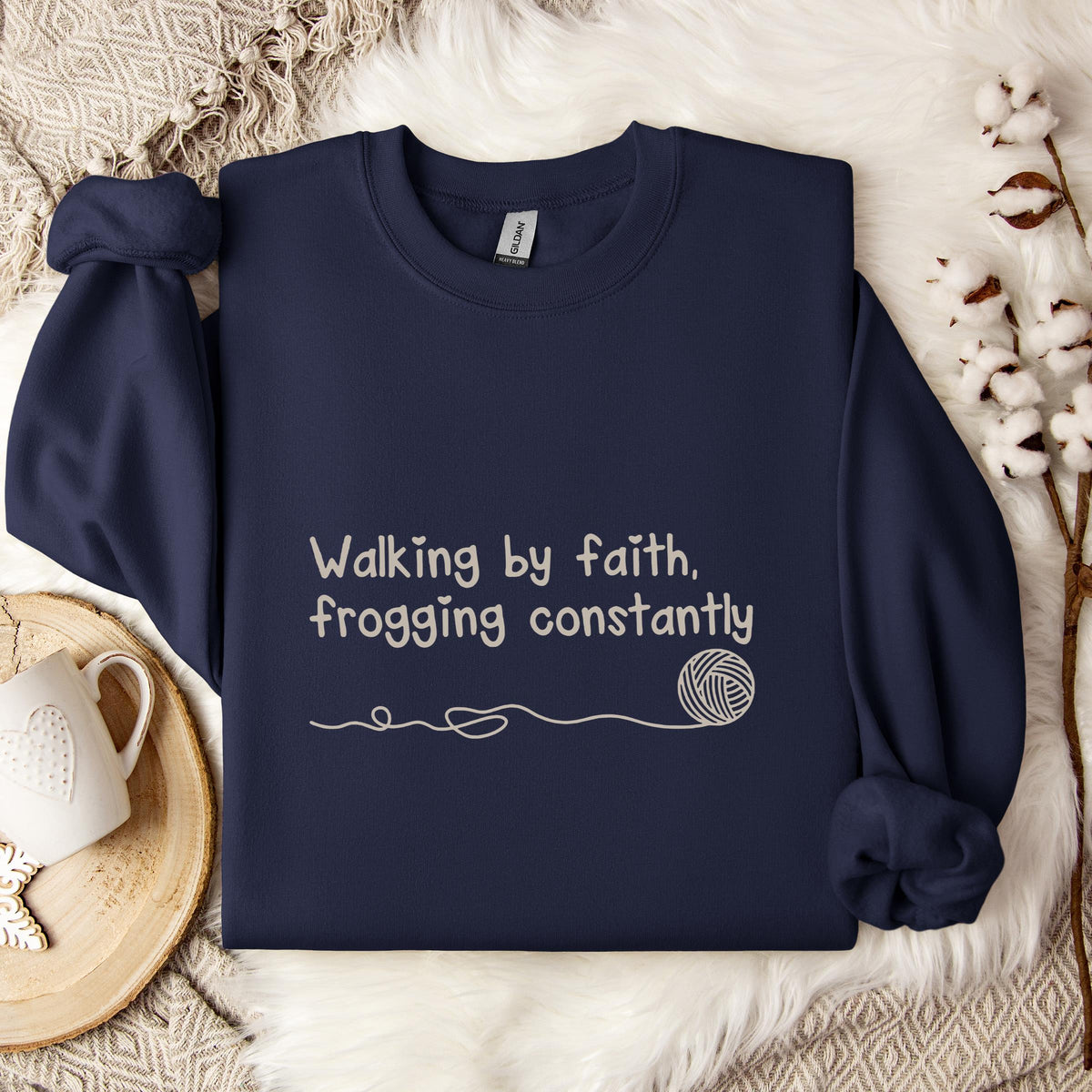 Walking By Faith Frogging Constantly Sweatshirt