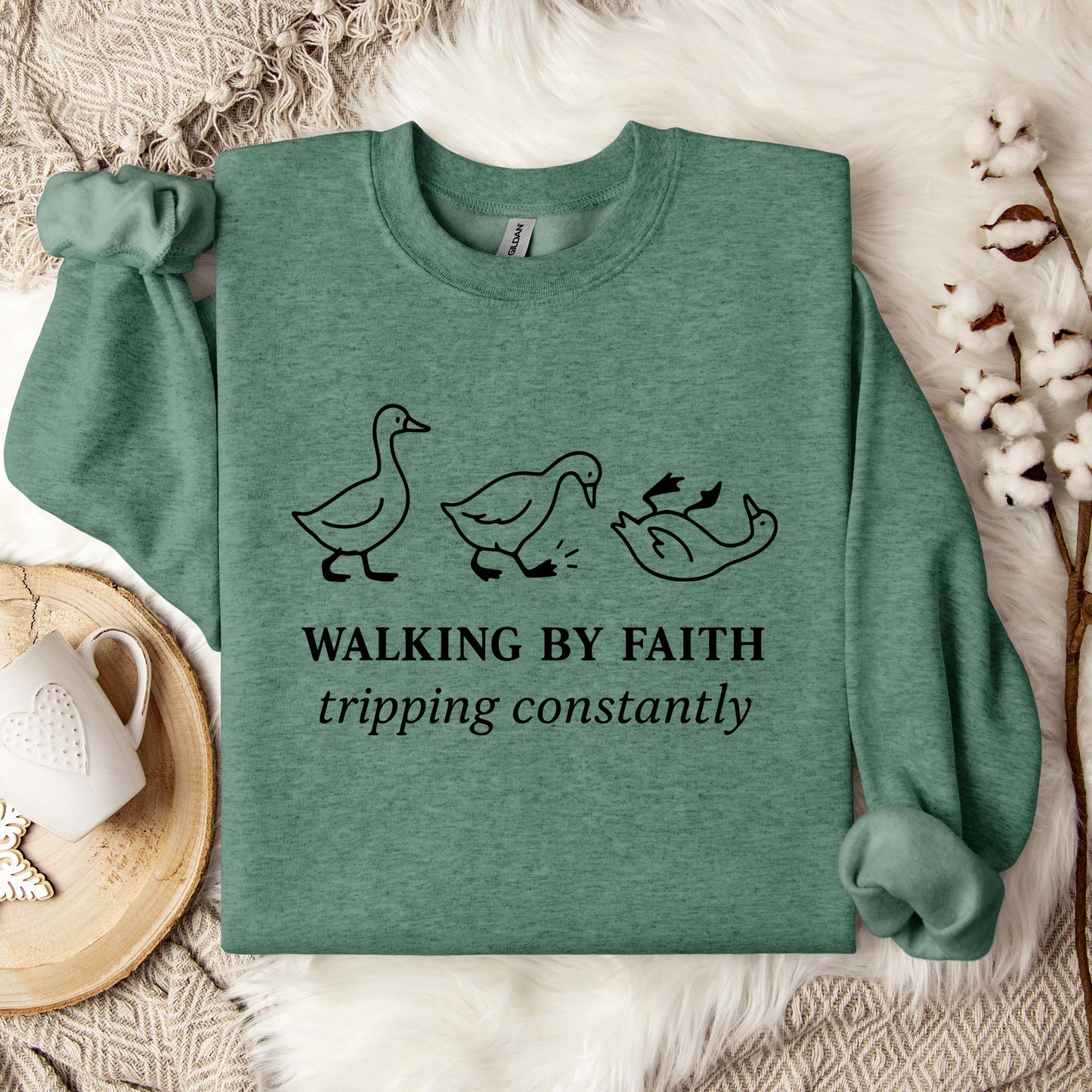 Walking By Faith Tripping Constantly 01 Sweatshirt