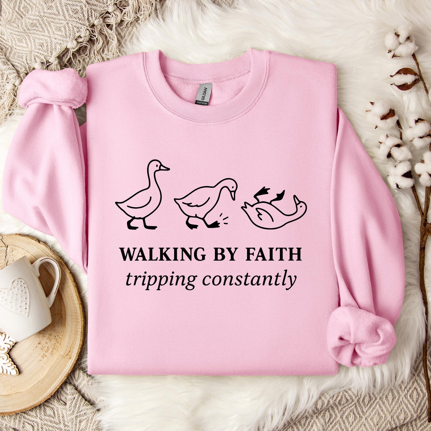 Walking By Faith Tripping Constantly 01 Sweatshirt