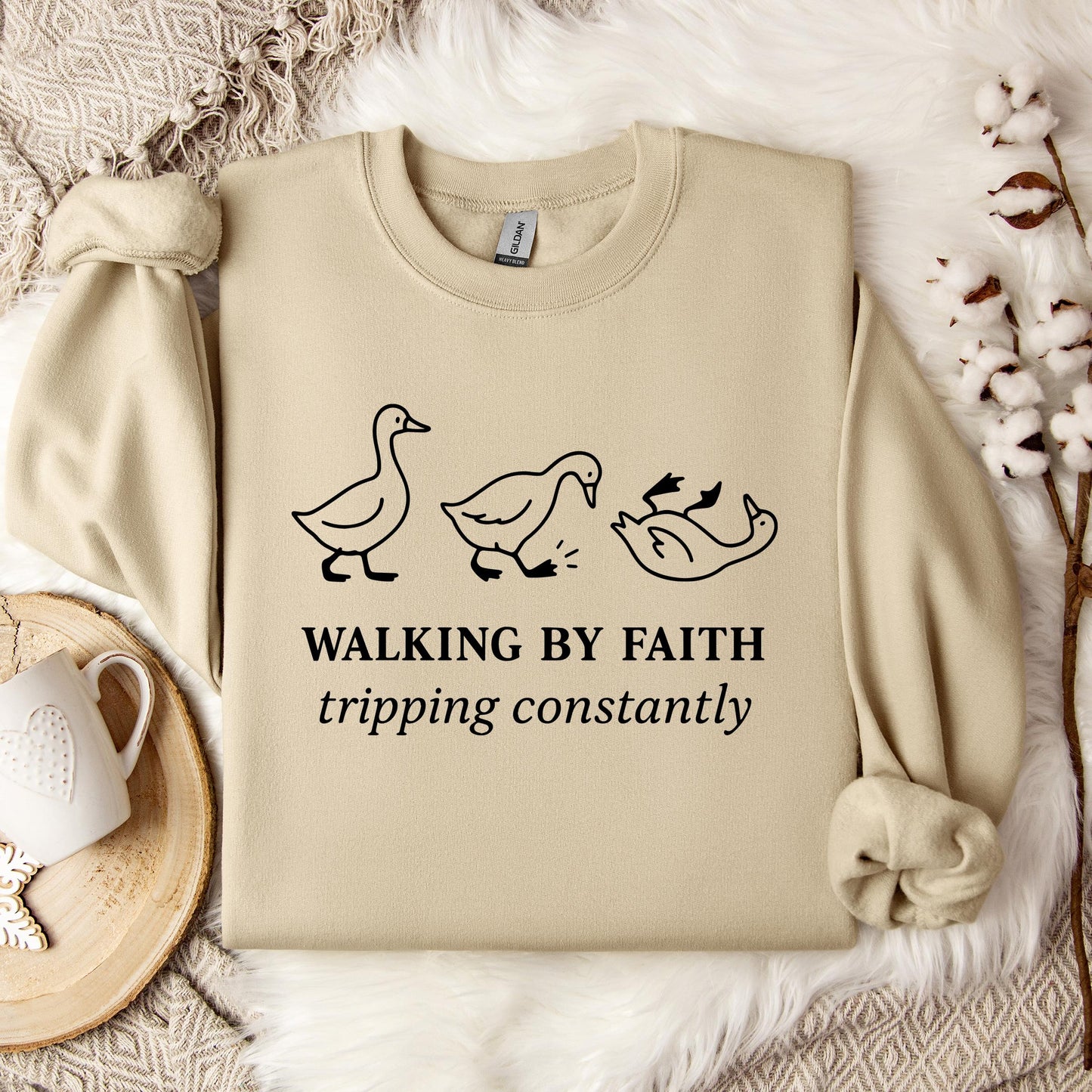 Walking By Faith Tripping Constantly 01 Sweatshirt