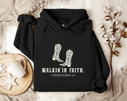 Walking in Faith 2 Corinthians 5.7 Hoodie