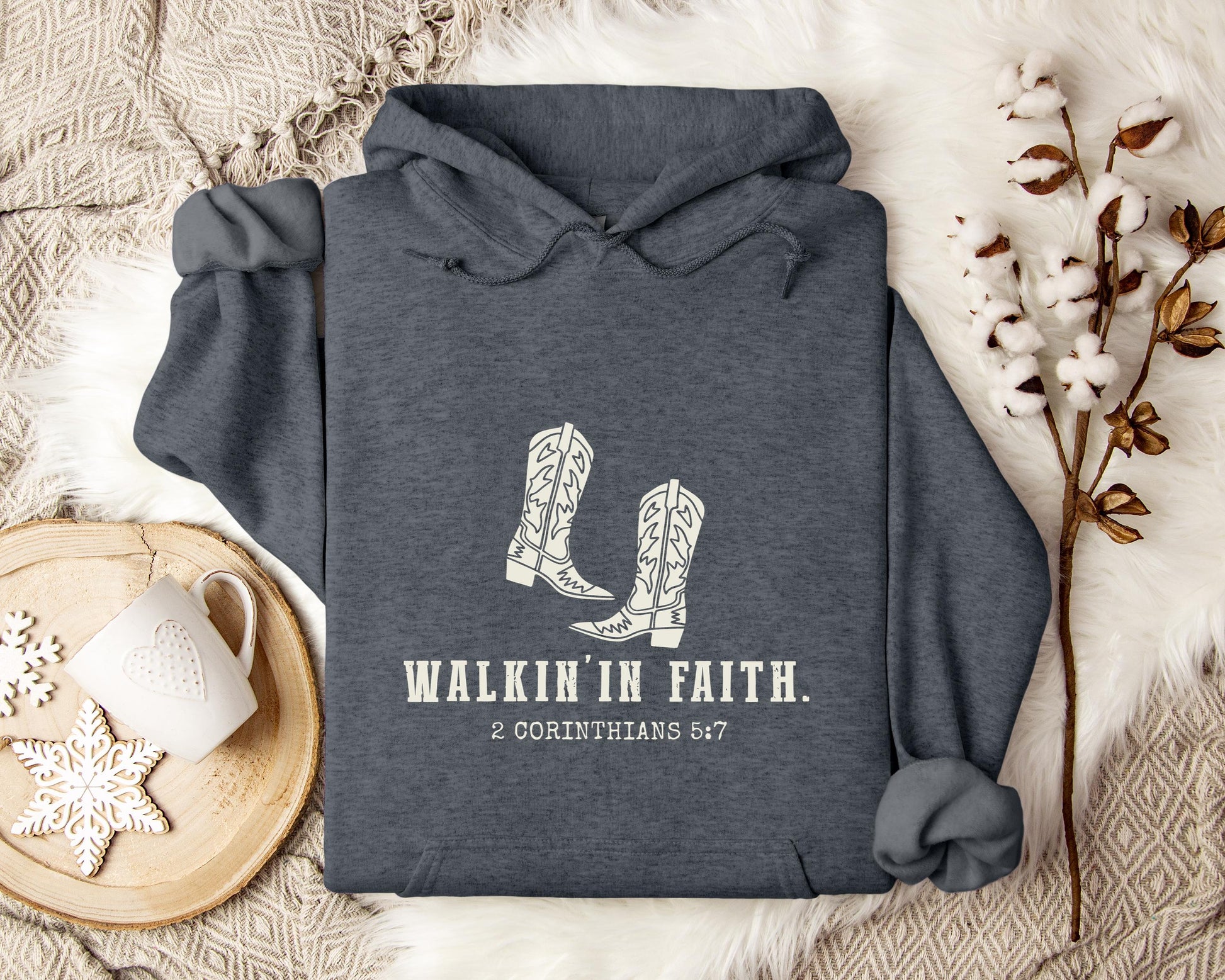Walking in Faith 2 Corinthians 5.7 Hoodie