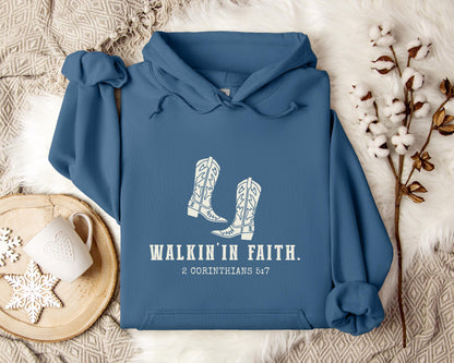 Walking in Faith 2 Corinthians 5.7 Hoodie