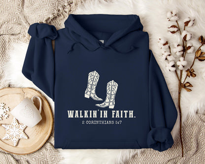Walking in Faith 2 Corinthians 5.7 Hoodie