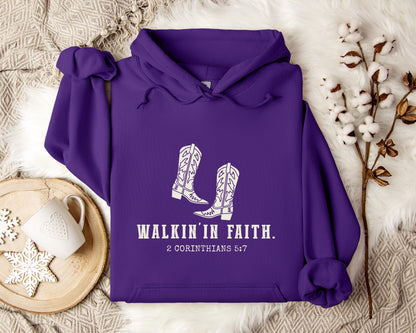 Walking in Faith 2 Corinthians 5.7 Hoodie