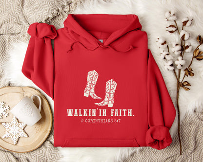 Walking in Faith 2 Corinthians 5.7 Hoodie