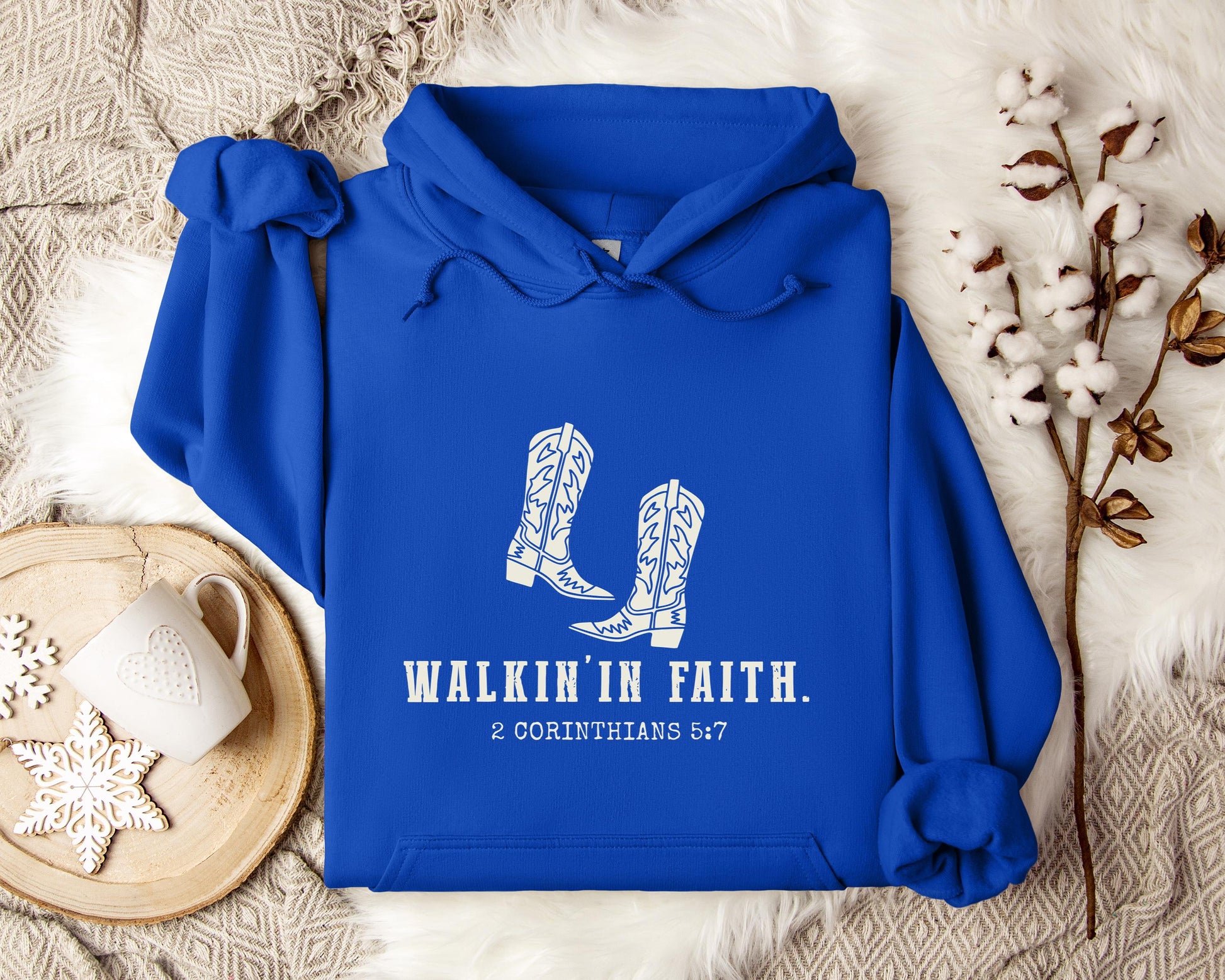 Walking in Faith 2 Corinthians 5.7 Hoodie